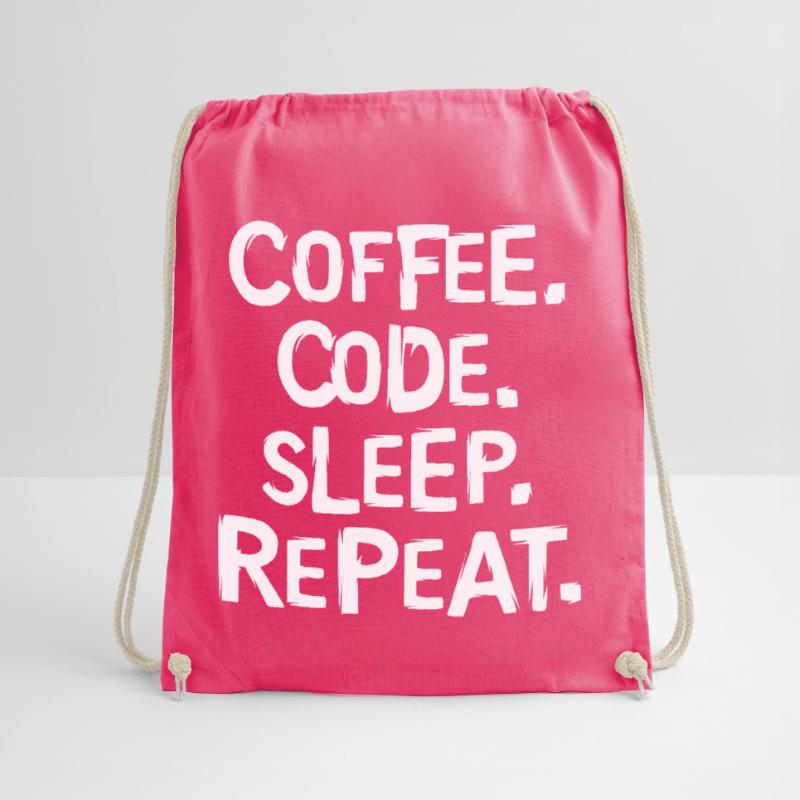 Coffee Code Sleep - Répéter le travail du programmeur Sac de sport léger