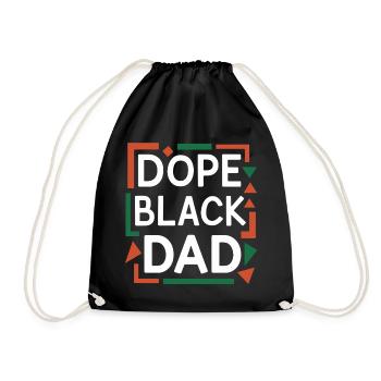 T-shirt audacieux noir de conception graphique de papa - Sac de sport léger - noir - Devant