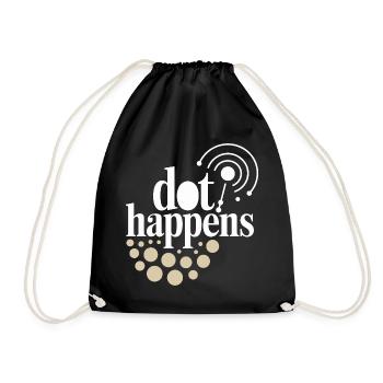Dot Happens Morse Code Fun - Sac de sport léger - noir - Devant