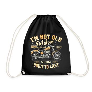 Birthday October 1994 Anniversary October 1994 - Drawstring Bag - black - Front