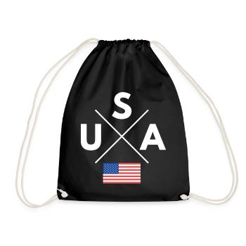 Logo de la croix des États-Unis - Sac de sport léger - noir - Devant
