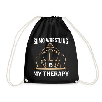 sumo - Drawstring Bag - black - Front