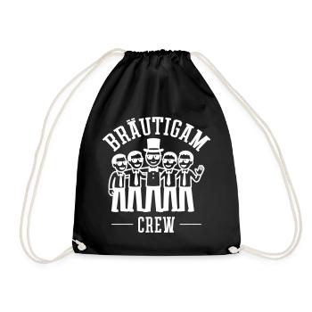 GROOM CREW - Drawstring Bag - black - Front