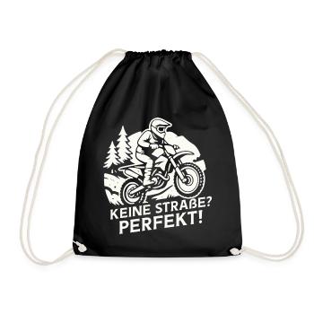 Moto tout-terrain – Pas de route ? Parfait - Sac de sport léger - noir - Devant