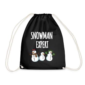 Snowman Expert - Turnbeutel - Schwarz - Vorne