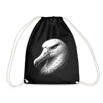  Albatros  - Turnbeutel - Schwarz - Vorne