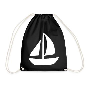 Sailboat Sailing Ship Sailing Gift - Drawstring Bag - black - Front