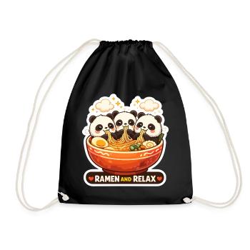Panda Ramen & Relax Trio - Sac de sport léger - noir - Devant