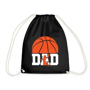 Papa de basket-ball Joueur de basket Papa - Sac de sport léger - noir - Devant