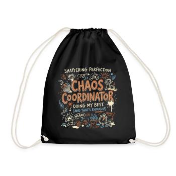 Chaos Coordinator - Turnbeutel - Schwarz - Vorne