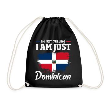 Drapeau de la République dominicaine Dom Rep Pride - Sac de sport léger - noir - Devant
