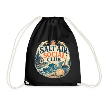 Salt Air Social Club Strandout fit - Drawstring Bag - black - Front