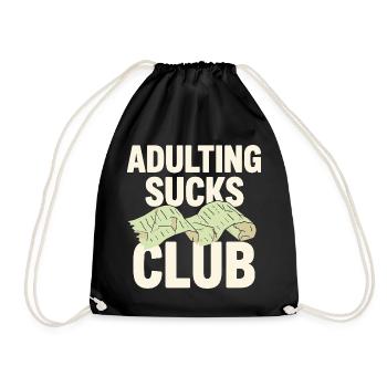 L’adulte est un vrai chaos de Bill Club - Sac de sport léger - noir - Devant