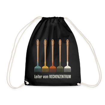 Rechenzentrum IT EDV Nerd Computer Shirt Geschenk - Turnbeutel - Schwarz - Vorne