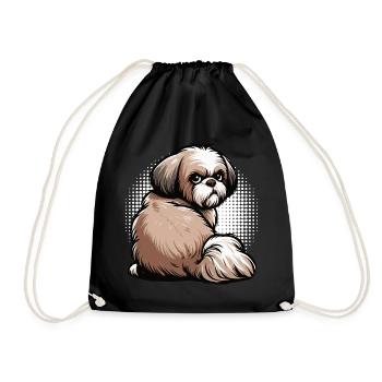 Shih tzu Shih tzus Shih tzu Besitzer Shih tzu fan - Turnbeutel - Schwarz - Vorne