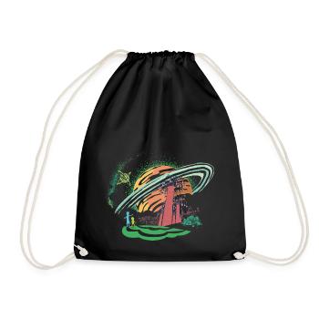 Rick and Morty Dimension 35-C - Drawstring Bag - black - Front