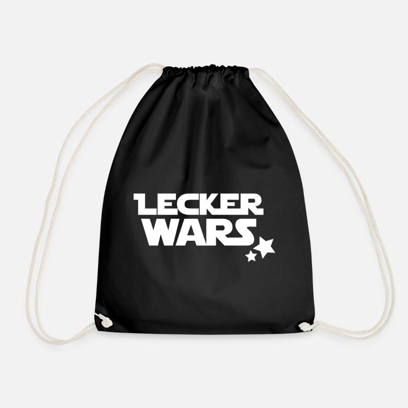 lecker wars - Turnbeutel - Schwarz