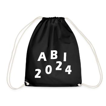 Abi 2024 - Turnbeutel - Schwarz - Vorne