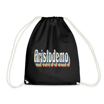 T-shirt rétro vintage Aristodemo - Sac de sport léger - noir - Devant