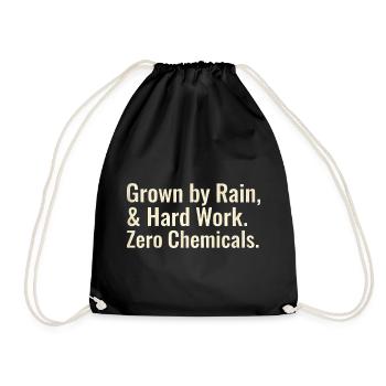 Sustainable Horticulture Sayings Regenerative Farmer - Drawstring Bag - black - Front