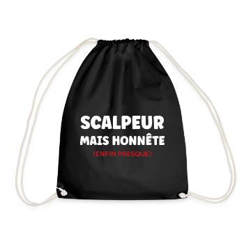 Scalpeur Honnête Presque - Sac de sport léger - noir - Devant