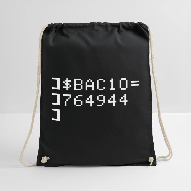 Bacio BAC10 8-Bit Esadecimale Code Nerd Pixel Art Turnbeutel