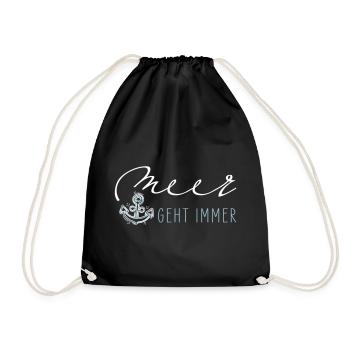 La mer marche toujours - Sac de sport léger - noir - Devant