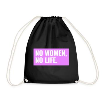 PAS DE FEMMES, PAS DE VIE. Design T-shirt & Co. - Sac de sport léger - noir - Devant