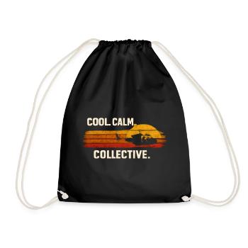 Cool Calm Collective Cool Gelassen Kollektiv - Drawstring Bag - black - Front