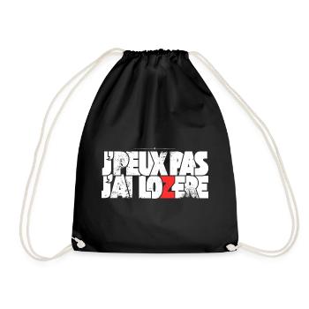 J'peux pas j'ai Lozère - Sac de sport léger - noir - Devant