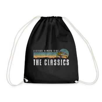 Car Classic Engine Legend - Drawstring Bag - black - Front