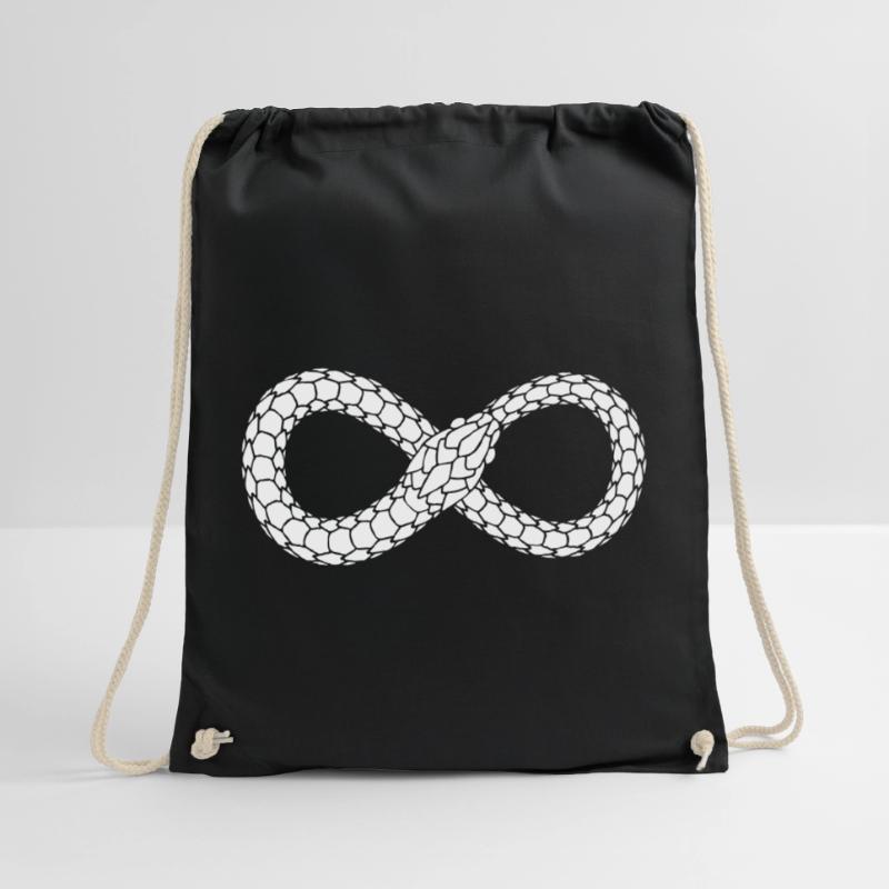 Endless Serpent Loop Drawstring Bag