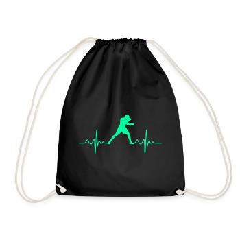 Boxe Boxe Heartbeat - Sac de sport léger - noir - Devant