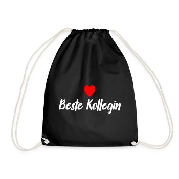 Beste Kollegin - Turnbeutel - Schwarz - Vorne