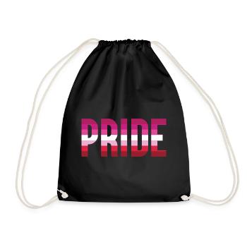 Pride Month LGBT - Lesbian Pride - Turnbeutel - Schwarz - Vorne