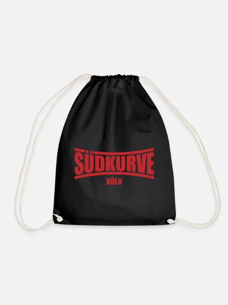Südkurve Köln | Farbe änderbar - Turnbeutel - Schwarz
