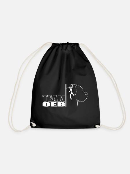 TEAM OEB Old English Bulldog Hunde Hund Wilsigns - Turnbeutel - Schwarz