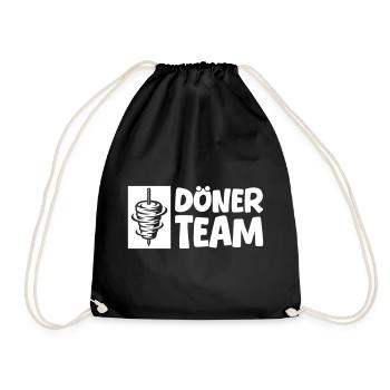 Döner Team - Turnbeutel - Schwarz - Vorne
