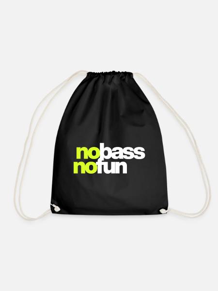 Kein Bass Kein Spaß - Turnbeutel - Schwarz