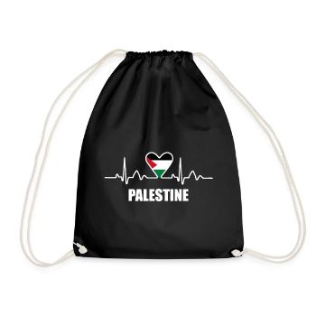 Palestine - Drawstring Bag - black - Front