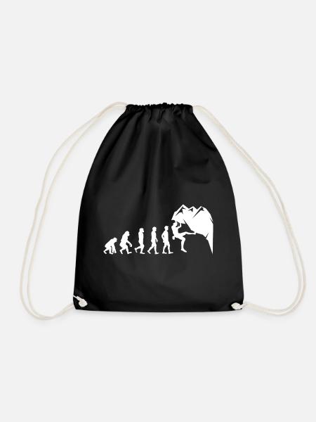 Rock Climbing Bouldering Wall Climber Evolution - Drawstring Bag - black
