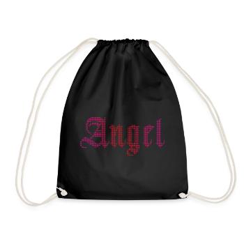 Angel - Drawstring Bag - black - Front