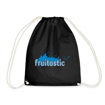 fruitastic claim fresh splash blue - Drawstring Bag - black - Front