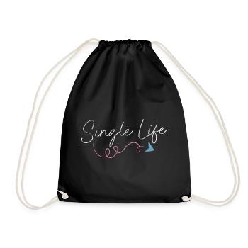 Relationship Partner Date Solo - Drawstring Bag - black - Front