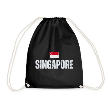 J'aime Singapour, la fierté singapourienne - Sac de sport léger - noir - Devant