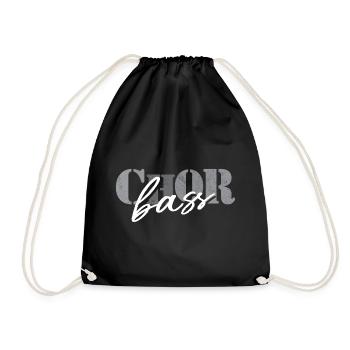Basse de chœur - Sac de sport léger - noir - Devant