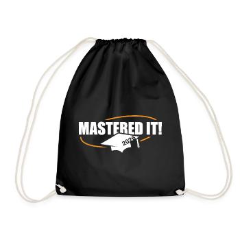 Master 2026 Graduation Graduation - Drawstring Bag - black - Front