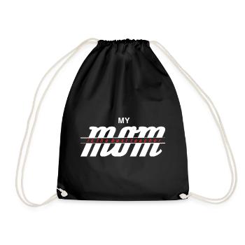 My Mom The Best Teacher Shirt - Drawstring Bag - black - Front