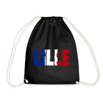 Lille Frankreich - Turnbeutel - Schwarz - Vorne