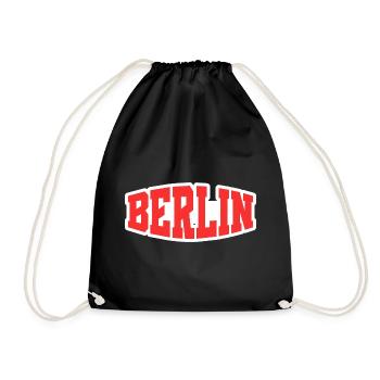 Berlin - Turnbeutel - Schwarz - Vorne